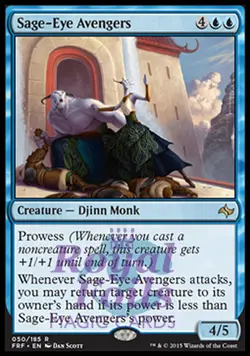 Sage-Eye Avengers 2x FOIL FRF MTG Fate Reforged Rare MINT blue - Image 1