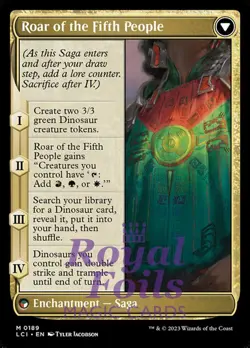 Huatli, Poet of Unity / Roar of the Fifth People 1x FOIL MTG LCI Mythic MINT grn - Image 2