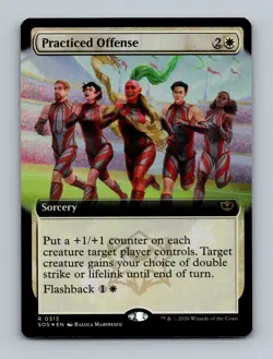 FOIL Practiced Offense- Extended Art- Secrets of Strixhaven - MtG - NM - Image 1