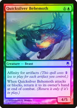 Quicksilver Behemoth FOIL Darksteel NM Blue Common MAGIC MTG CARD ABUGames - Image 1