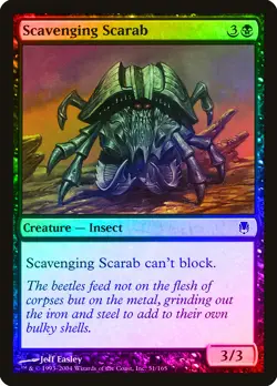 Scavenging Scarab FOIL Darksteel NM Black Common MAGIC GATHERING CARD ABUGames - Image 1