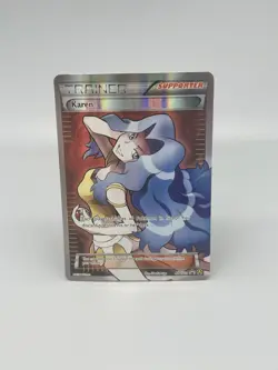 Pokemon TCG Karen Alt Art Premium Trainer XY Collection XY177a GREAT Condition - Image 2