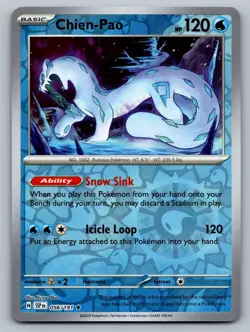 Pokemon TCG SV08: Surging Sparks Chien-Pao 056/191 Reverse Holo - Image 1