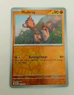 Mudbray 107/182 Reverse Holo Destined Rivals Pokemon Scarlet Violet - Image 1