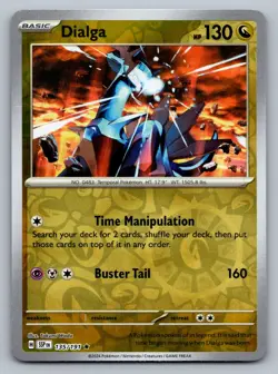 Pokemon TCG SV08: Surging Sparks Dialga 135/191 Reverse Holo - Image 1
