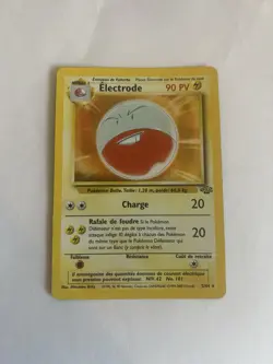 French Pokemon TCG Electrode Jungle 2/64 Holo Unlimited Holo Rare LP Card French - Image 1