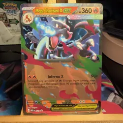 Mega Charizard X ex 029 Mega Evolution Black Star Promo Rare Pokemon TCG MINT - Image 1