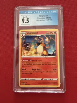 CHARIZARD 025/185 VIVID VOLTAGE POKEMON CGC 9.5 GEM MINT - Image 1