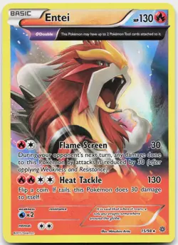 Entei 15/98 Holo Rare Ancient Origins Pokemon Holo Near Mint - Image 1