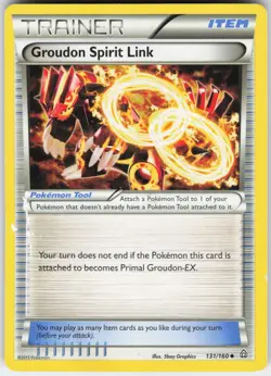 Groudon Spirit Link 131/160 Uncommon Primal Clash Pokemon Lightly Played - Image 1