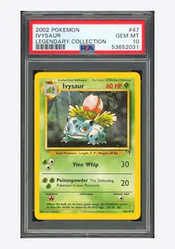 Pokemon PSA 10 Ivysaur U 2002 47/110 Legendary Collection English - Image 1