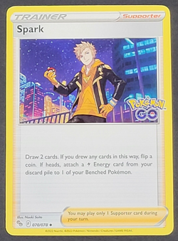Pokemon TCG - 1x Trainer Spark 70/78 - Pokemon Go - LP/NM - Supporter - 2022 - Image 1