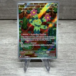 Pokemon TCG Maractus 160/159 Secret Rare Full Art Holo Grass Nintendo Card - Image 1