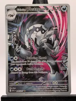 Pokemon Ascended Heroes Galarian Obstagoon 245/217 Illustration Rare NM-M - Image 1