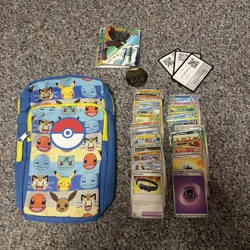 Pokemon Lot Of Cards And Cross Body Pack And Album - Image 1