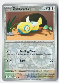Dunsparce 120/159 Common Journey Together Pokemon Reverse Holo NM Asako Ito - Image 1