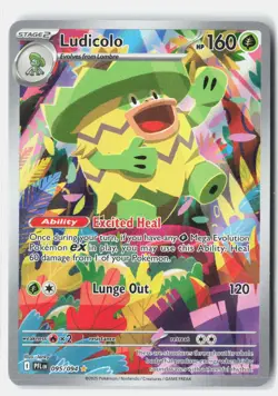 Ludicolo 095/094 Illustration Rare Phantasmal Flames Pokemon Holo NM Jerky - Image 1
