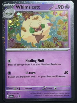 Whimsicott MEP 019 - SINGLE SWIRL 🌀 COSMOS HOLO BLACK STAR PROMO POKEMON TCG - Image 5