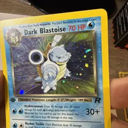 1st Edition Dark Blastoise 3/82 - Team Rocket - Holo Pokemon 2000 SWIRL - Image 3