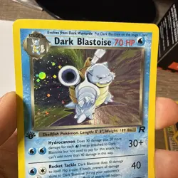 1st Edition Dark Blastoise 3/82 - Team Rocket - Holo Pokemon 2000 SWIRL - Image 5
