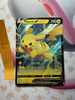 Pokemon TCG Pikachu V SWSH 063 Promo Holo NM - Image 1
