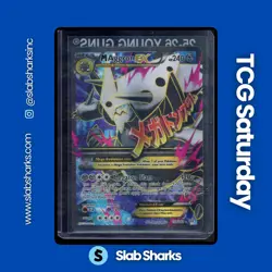 2015 POKEMON XY PRIMAL CLASH #154/160 M AGGRON EX FULL ART ULTRA RARE - Image 1