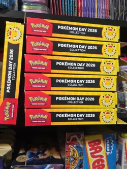 NEW -Seven (7) Pokemon Day 2026 Collection Boxes - Factory Sealed - Image 1