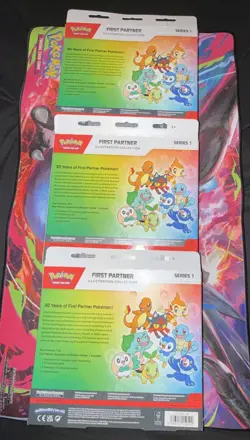 Pokemon TCG First Partner Illustration Collection Series x 3 New Sealed - Image 3