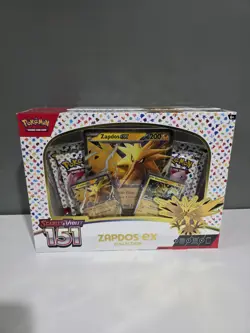 151 Zapdos ex Collection Box 4 Packs Scarlet & Violet Pokemon TCG **SEALED/NEW** - Image 1