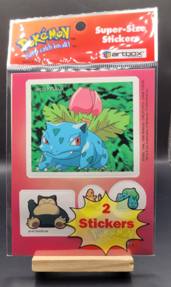 Pokemon 1999 Artbox Vintage Super Size Sticker Nintendo New Sealed Pikachu Art - Image 1