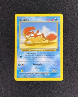 1999 Pokemon TCG English Krabby 51/62 Fossil Common RB60 - Image 1