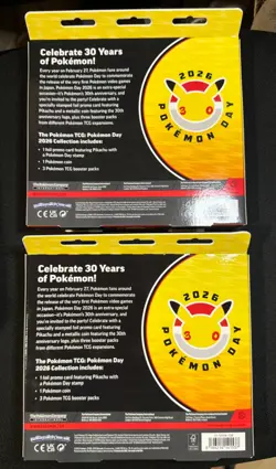Pokemon Day 2026 Collection Box - 30th Anniversary - Lot of 2 / Sealed - Image 2