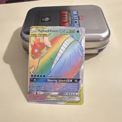 Pokemon Magikarp & Wailord GX Secret Rare Full Art Holo 183/181 300 HP SM-Team … - Image 1