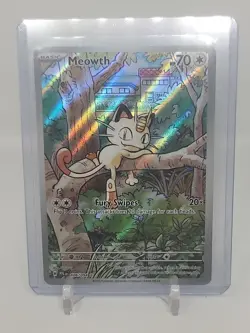 Pokemon Phantasmal Flames Meowth Illustration Rare 106/94 - Image 1