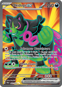 OKIDOGI EX 082/064 ULTRA RARE SHROUDED FABLE POKEMON LIGHTLY PLAYED - Image 1