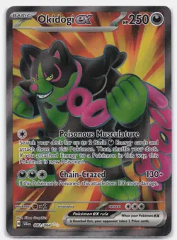 OKIDOGI EX 082/064 ULTRA RARE SHROUDED FABLE POKEMON LIGHTLY PLAYED - Image 2