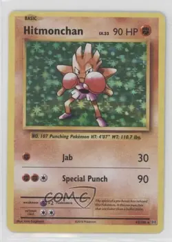 Hitmonchan Holo Pokemon XY Evolutions 20th Anniversary #62 - Image 1