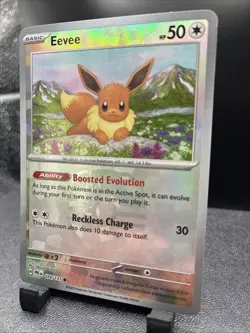 Eevee Master Ball Pattern NM 074/131 Sv: Prismatic Evolutions Holo Pokemon TCG - Image 1