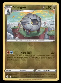 Shelgon SWSH07: Evolving Skies #108/203 Uncommon Reverse Holo Pokemon LP - Image 1