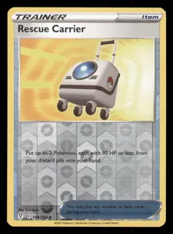 Rescue Carrier SWSH07: Evolving Skies #154/203 Uncommon Reverse Holo Pokemon LP - Image 1