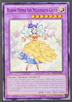 Yugioh TCG - Bloom Prima The Melodious Choir - SP17-EN041 - NM - 1st Fusion 2017 - Image 1