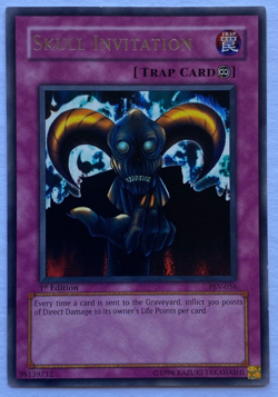 Yugioh - 1x Skull Invitation - PSV-056 - LP/NM - Rare - Pharaoh's Servant - 2003 - Image 1
