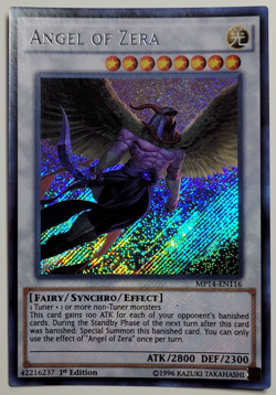 Yugioh - Angel of Zera - MP14-EN116 - 1st Ed - Prismatic Secret Rare, LP/NM 2014 - Image 1