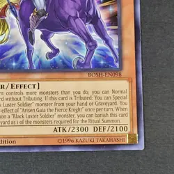 Yugioh TCG - Arisen Gaia The Fierce Knight - BOSH-EN098 - LP/NM - Rare 1st 2015 - Image 4