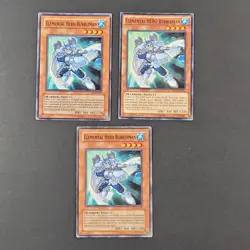 Yugioh - 3x Elemental Hero Bubbleman - DP1-EN009 - Light Play LP - 1st/Unl, 2005 - Image 2