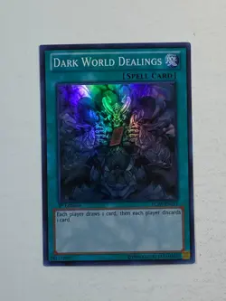Yugioh - 1x Dark World Dealings - Super Rare - LCJW-EN251 - 1st Ed - NM 2013 - Image 3