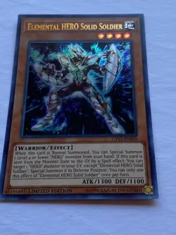 Yugioh - Elemental Hero Solid Soldier - CT15-EN003 - NM - 1st - Ultra Rare 2015 - Image 4