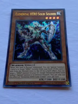Yugioh - Elemental Hero Solid Soldier - CT15-EN003 - NM - 1st - Ultra Rare 2015 - Image 5