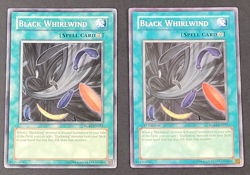 Yugioh TCG - 2x Black Whirlwind - RGBT-EN051 - NM/LP - 1st Ed Common Spell, 2009 - Image 1