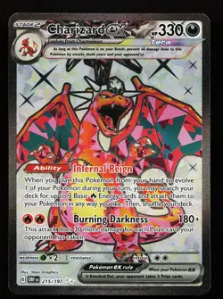 Charizard ex 215/197 Ultra Rare Obsidian Flames Pokemon Card - Image 1